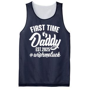 First Time Daddy Est. 2025 #Wish Me Luck Mesh Reversible Basketball Jersey Tank