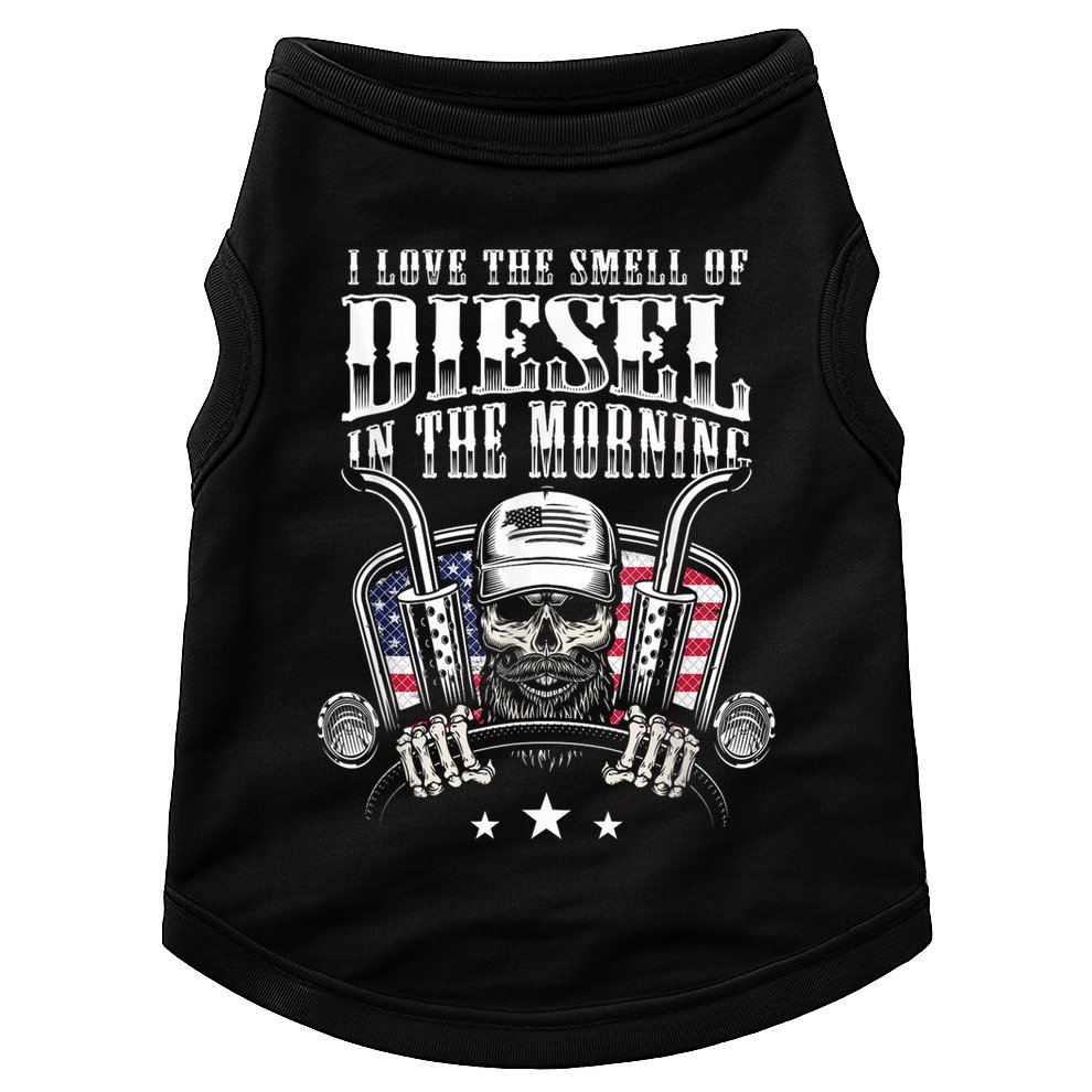 Funny Truck Driver Gift For I Love The Smell Of Diesel Doggie Tank