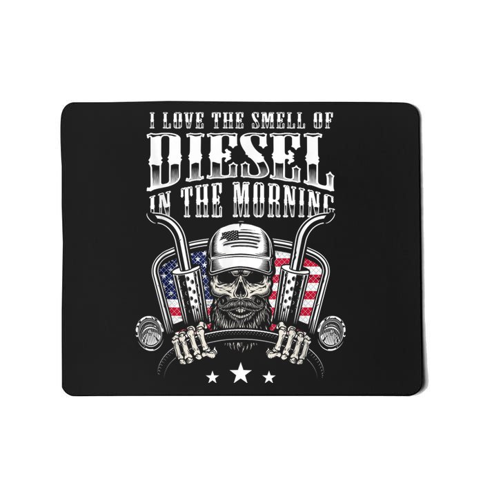 Funny Truck Driver Gift For I Love The Smell Of Diesel Mousepad