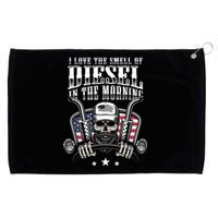 Funny Truck Driver Gift For I Love The Smell Of Diesel Grommeted Golf Towel