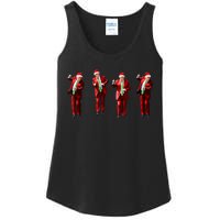 Funny Trump Dance Santa Claus Christmas Xmas Pajamas Holiday Ladies Essential Tank