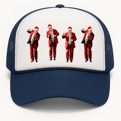 Funny Trump Dance Santa Claus Christmas Xmas Pajamas Holiday Trucker Hat