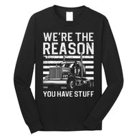 Funny Trucker Design For Semi Truck Driver Lover Long Sleeve Shirt