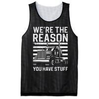 Funny Trucker Design For Semi Truck Driver Lover Mesh Reversible Basketball Jersey Tank