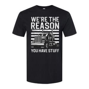 Funny Trucker Design For Semi Truck Driver Lover Softstyle CVC T-Shirt