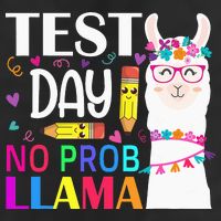 funny Test Day No Prob-llama Llama Teacher Cool Comfort Performance Bucket Hat