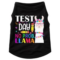 funny Test Day No Prob-llama Llama Teacher Doggie Tank