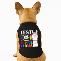 funny Test Day No Prob-llama Llama Teacher Doggie Tank