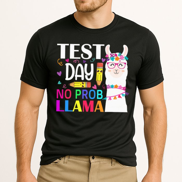 funny Test Day No Prob-llama Llama Teacher Performance Shirt