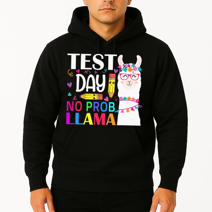 funny Test Day No Prob-llama Llama Teacher Hoodie