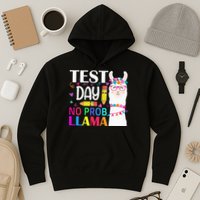 funny Test Day No Prob-llama Llama Teacher Hoodie