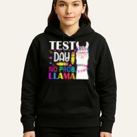 funny Test Day No Prob-llama Llama Teacher Hoodie