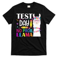 funny Test Day No Prob-llama Llama Teacher T-Shirt