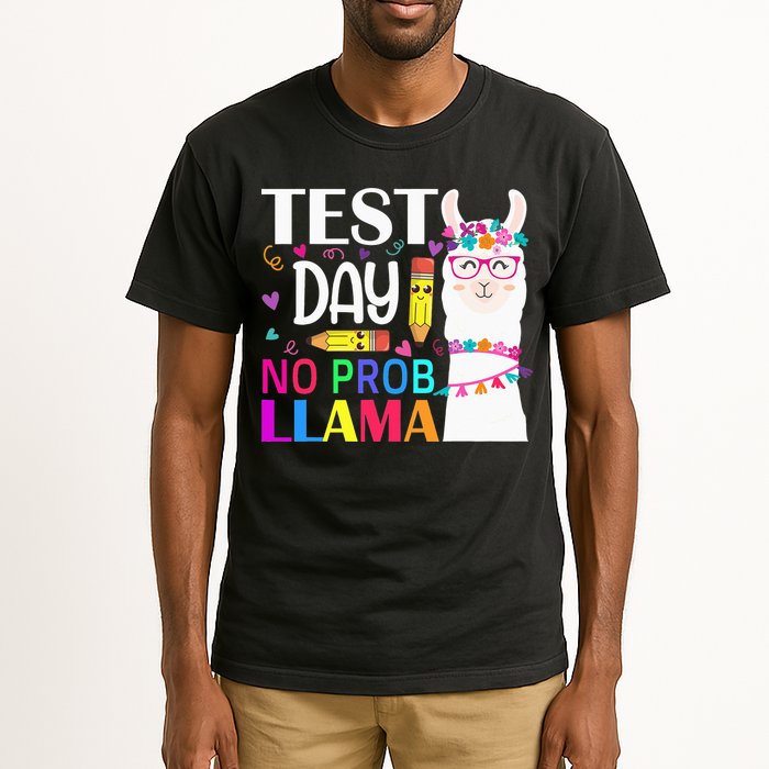 funny Test Day No Prob-llama Llama Teacher Tall T-Shirt