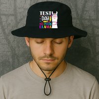 funny Test Day No Prob-llama Llama Teacher Bucket Hat