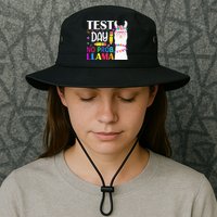 funny Test Day No Prob-llama Llama Teacher Bucket Hat