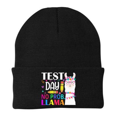 funny Test Day No Prob-llama Llama Teacher Beanie