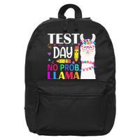 funny Test Day No Prob-llama Llama Teacher 16 in Basic Backpack