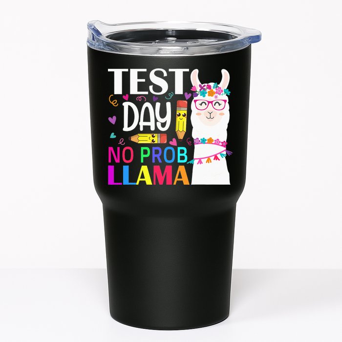 funny Test Day No Prob-llama Llama Teacher Tumbler