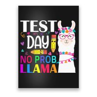 funny Test Day No Prob-llama Llama Teacher Poster