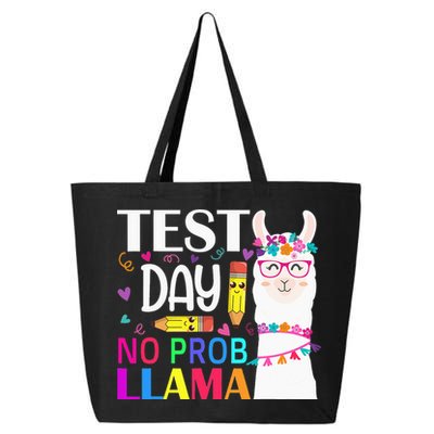 funny Test Day No Prob-llama Llama Teacher 25L Jumbo Tote