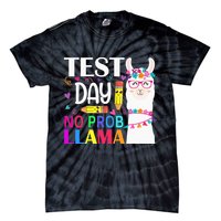 funny Test Day No Prob-llama Llama Teacher Tie-Dye T-Shirt