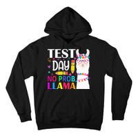 funny Test Day No Prob-llama Llama Teacher Tall Hoodie