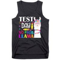 funny Test Day No Prob-llama Llama Teacher Tank Top