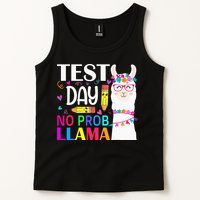 funny Test Day No Prob-llama Llama Teacher Tank Top