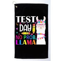 funny Test Day No Prob-llama Llama Teacher Golf Towel