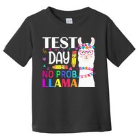 funny Test Day No Prob-llama Llama Teacher Toddler T-Shirt