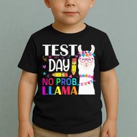 funny Test Day No Prob-llama Llama Teacher Toddler T-Shirt
