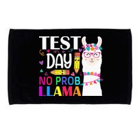funny Test Day No Prob-llama Llama Teacher Microfiber Hand Towel
