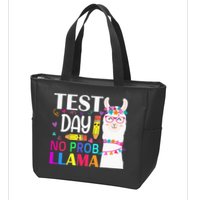 funny Test Day No Prob-llama Llama Teacher Zip Tote Bag