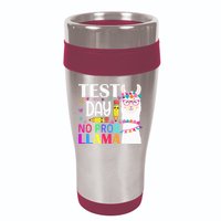 funny Test Day No Prob-llama Llama Teacher 16oz Travel Tumbler