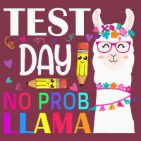 funny Test Day No Prob-llama Llama Teacher 16oz Travel Tumbler