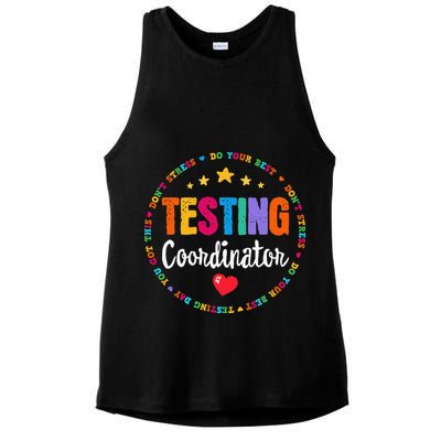 Funny Test Day Teacher Ideas School Testing Coordinator Ladies PosiCharge Tri-Blend Wicking Tank