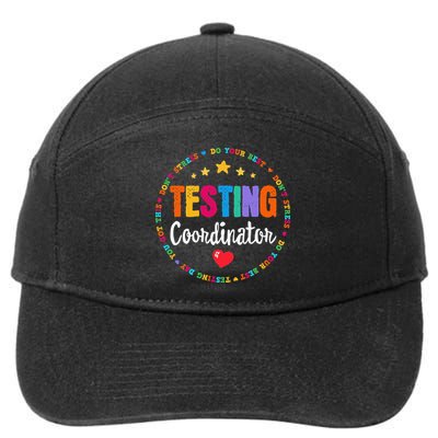 Funny Test Day Teacher Ideas School Testing Coordinator 7-Panel Snapback Hat