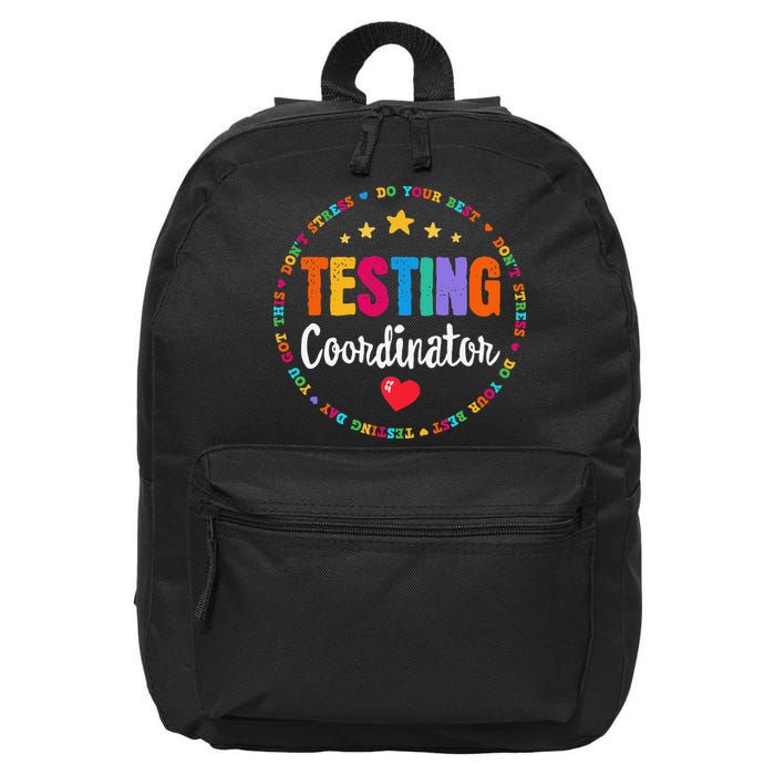 Funny Test Day Teacher Ideas School Testing Coordinator 16 in Basic Backpack