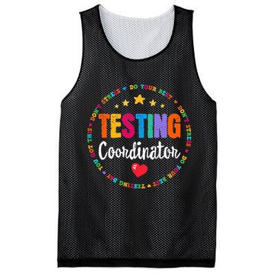 Funny Test Day Teacher Ideas School Testing Coordinator Mesh Reversible Basketball Jersey Tank