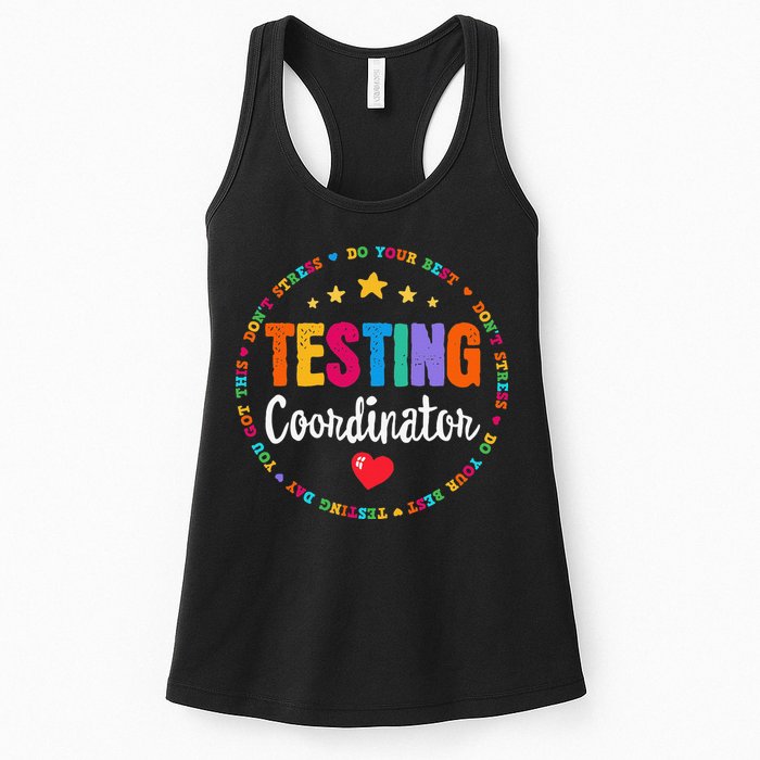 Funny Test Day Teacher Ideas School Testing Coordinator Womens Tank Top