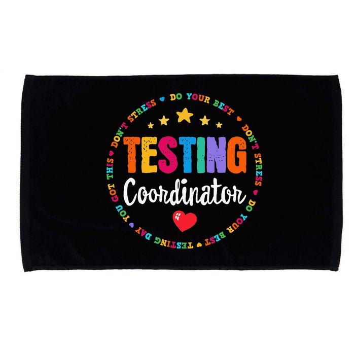 Funny Test Day Teacher Ideas School Testing Coordinator Microfiber Hand Towel