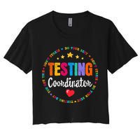Funny Test Day Teacher Ideas School Testing Coordinator Crop Top