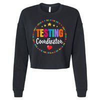 Funny Test Day Teacher Ideas School Testing Coordinator Cropped Pullover Crew