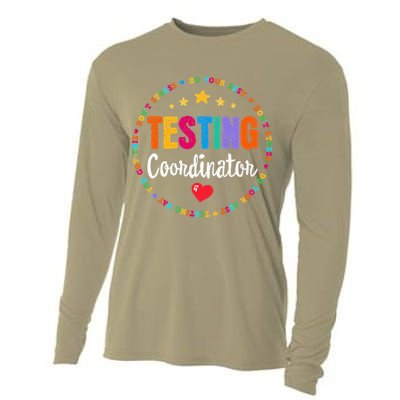 Funny Test Day Teacher Ideas School Testing Coordinator Cooling Performance Long Sleeve Crew