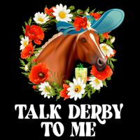 Funny Talk Derby To Me Horse Derby Racing Zip Tote Bag