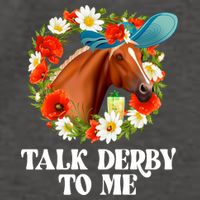 Funny Talk Derby To Me Horse Derby Racing Vector Backpack