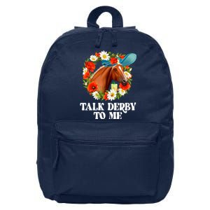 Funny Talk Derby To Me Horse Derby Racing 16 in Basic Backpack