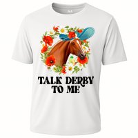 Funny Talk Derby To Me Horse Derby Racing Cooling Performance Crew T-Shirt