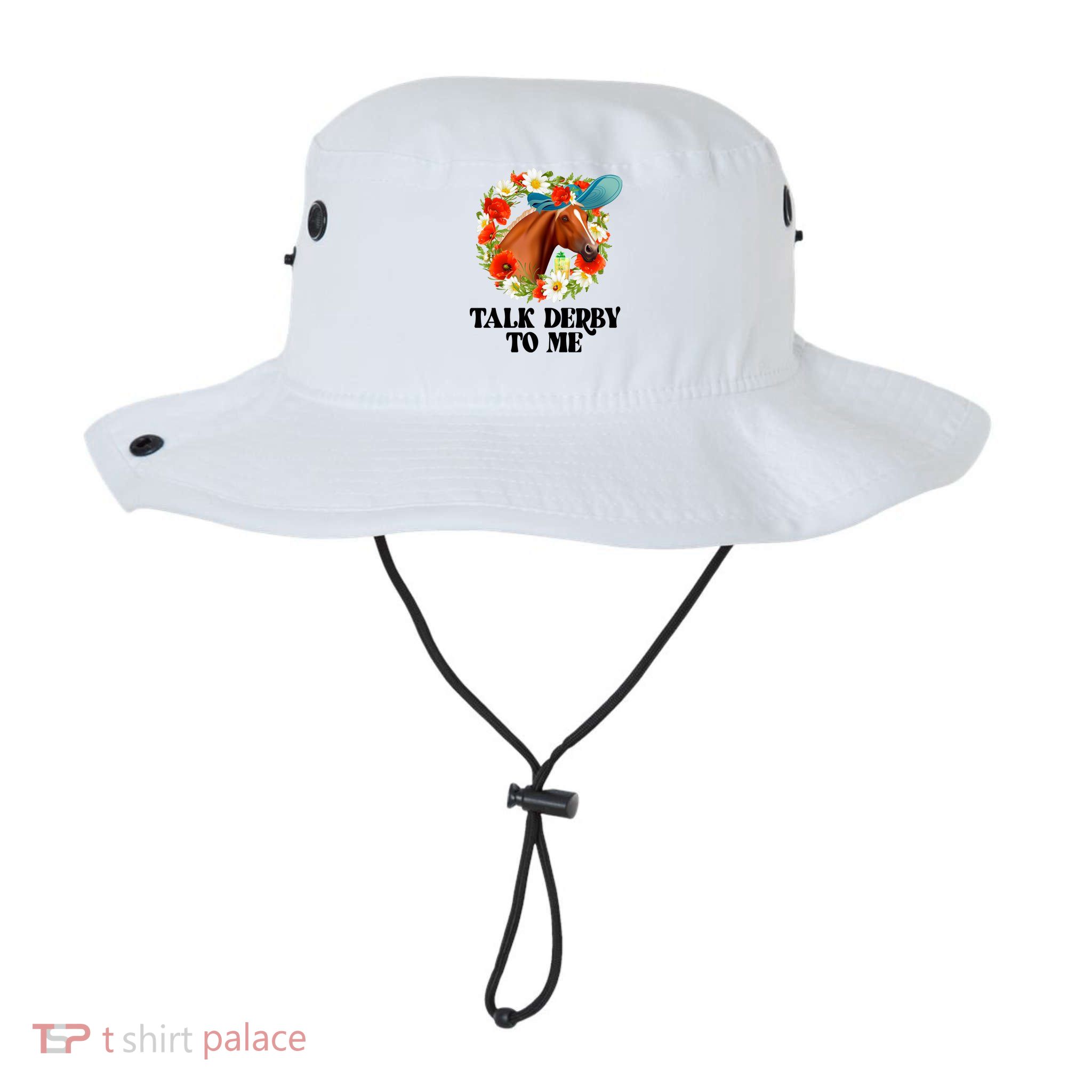 Funny Talk Derby To Me Horse Derby Racing Bucket Hat